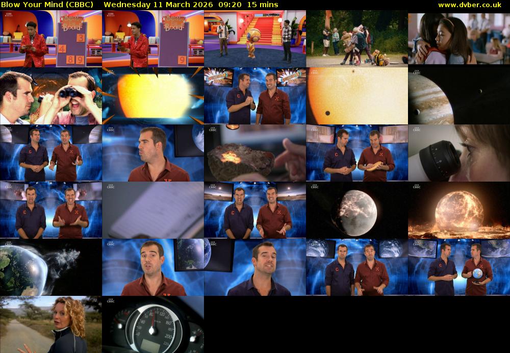 Blow Your Mind (CBBC) Wednesday 11 March 2026 09:20 - 09:35