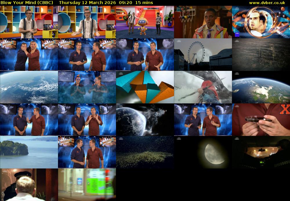 Blow Your Mind (CBBC) Thursday 12 March 2026 09:20 - 09:35
