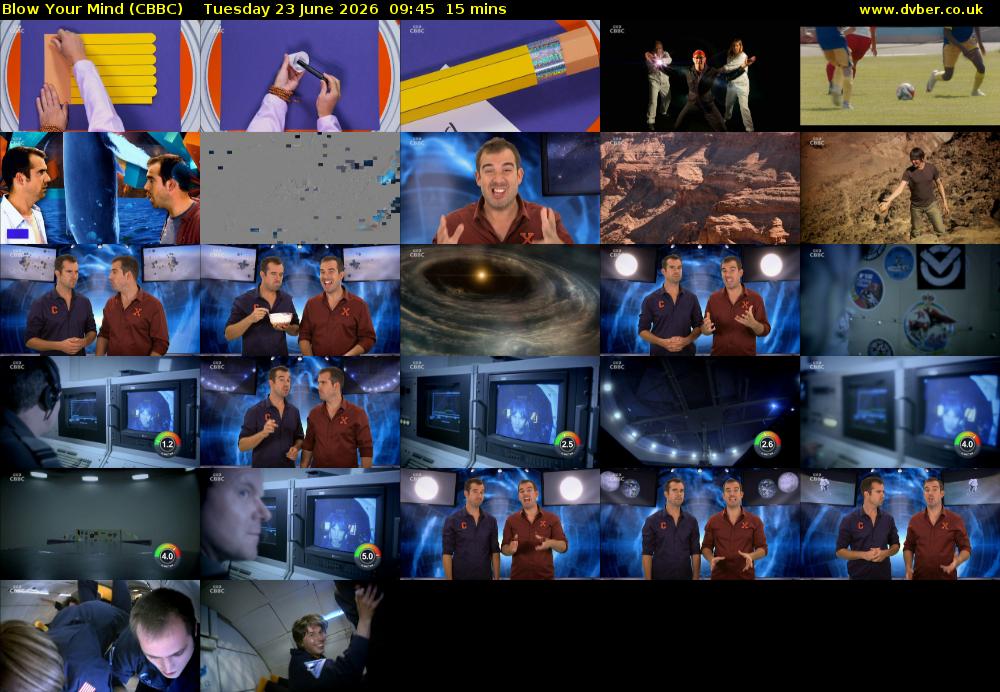 Blow Your Mind (CBBC) Tuesday 23 June 2026 09:45 - 10:00