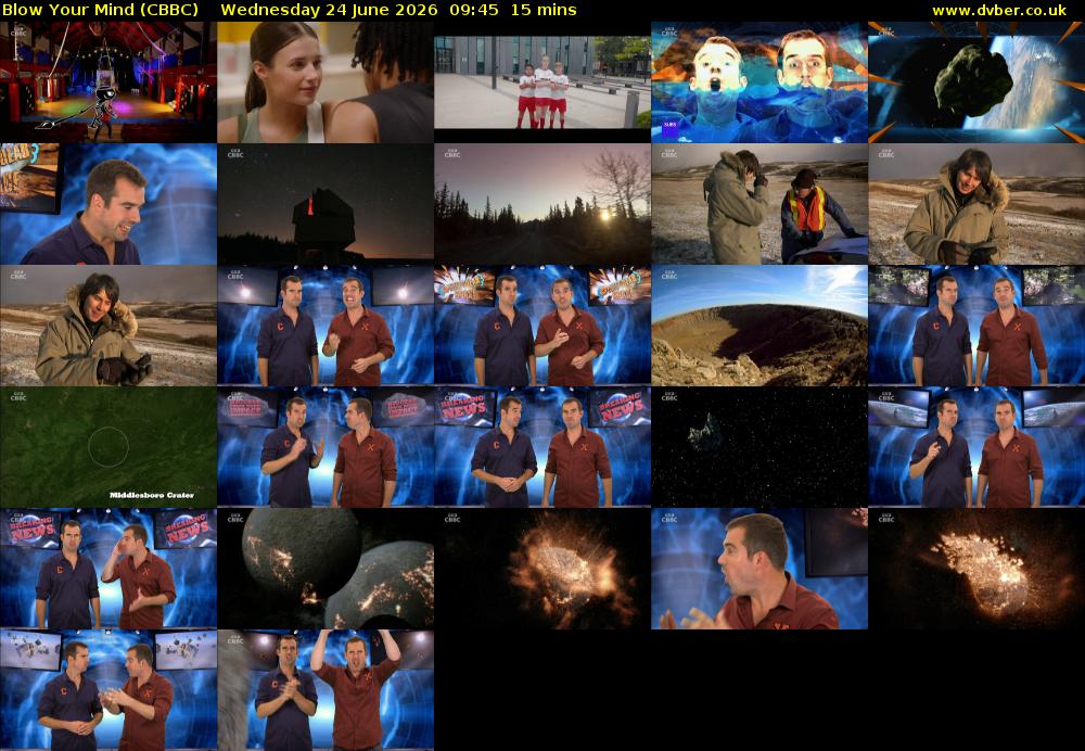 Blow Your Mind (CBBC) Wednesday 24 June 2026 09:45 - 10:00