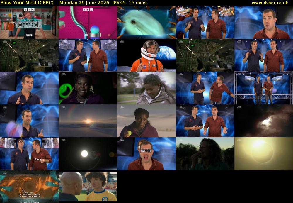 Blow Your Mind (CBBC) Monday 29 June 2026 09:45 - 10:00
