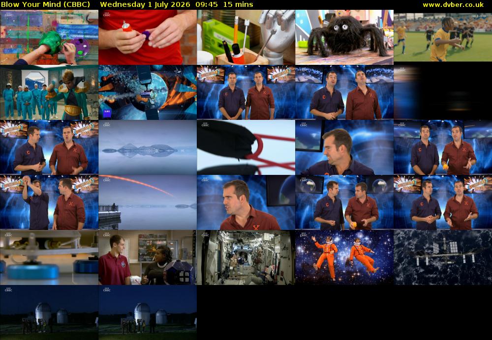 Blow Your Mind (CBBC) Wednesday 1 July 2026 09:45 - 10:00