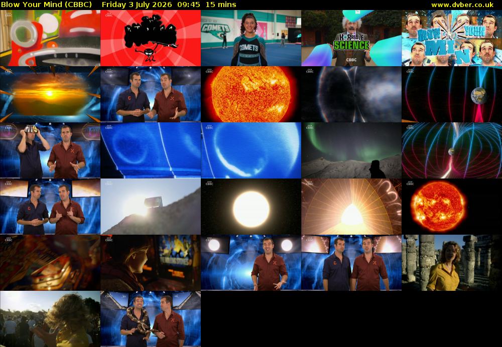 Blow Your Mind (CBBC) Friday 3 July 2026 09:45 - 10:00