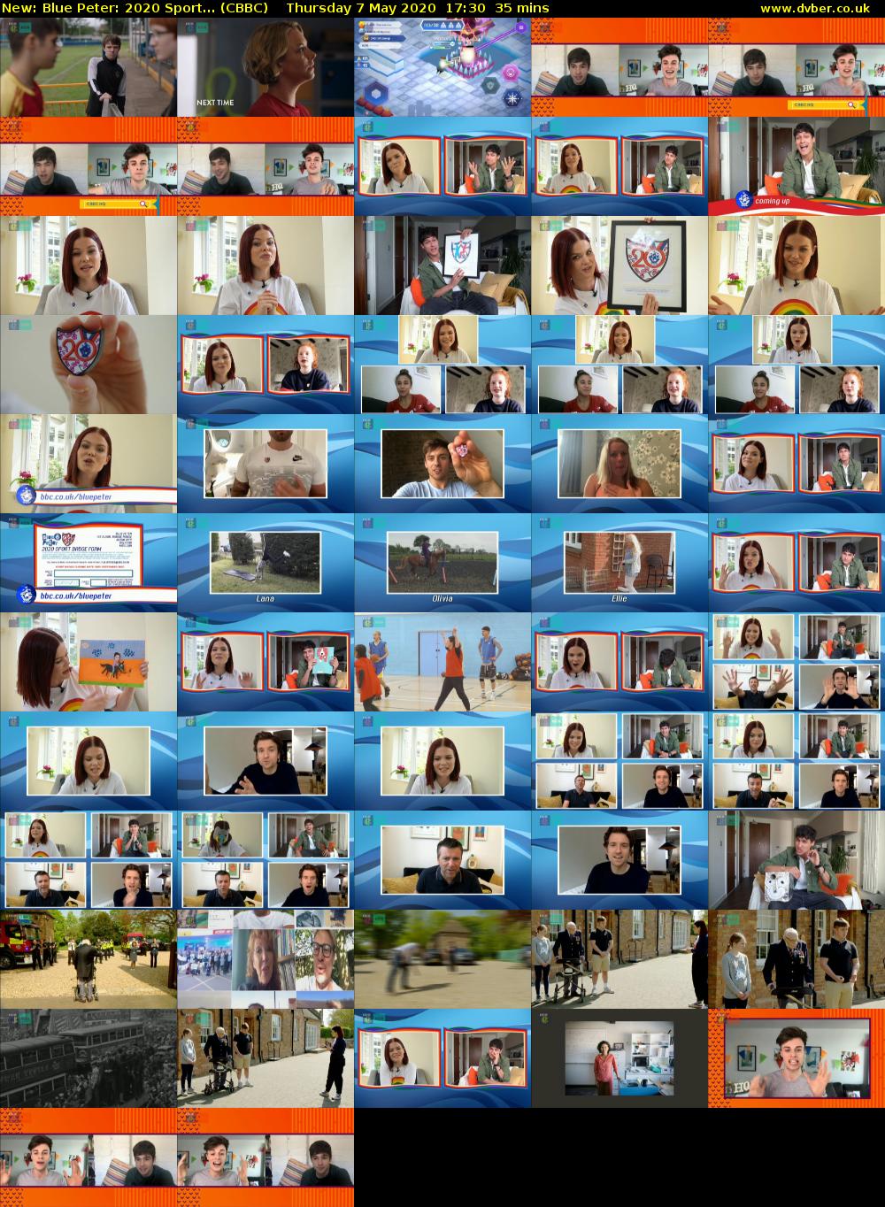 Blue Peter: 2020 Sport... (CBBC) Thursday 7 May 2020 17:30 - 18:05