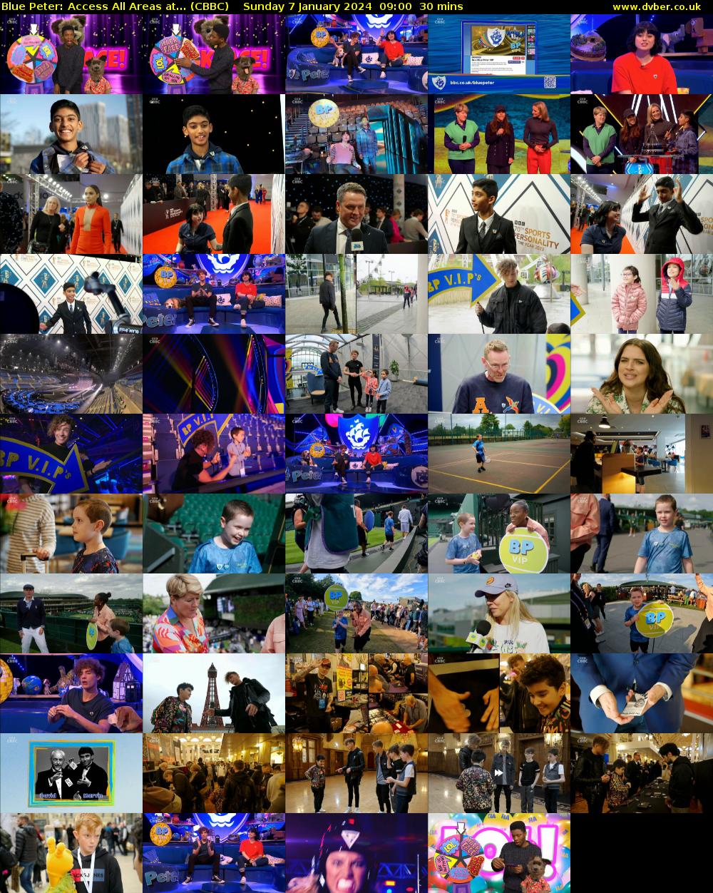 Blue Peter: Access All Areas at... (CBBC) Sunday 7 January 2024 09:00 - 09:30