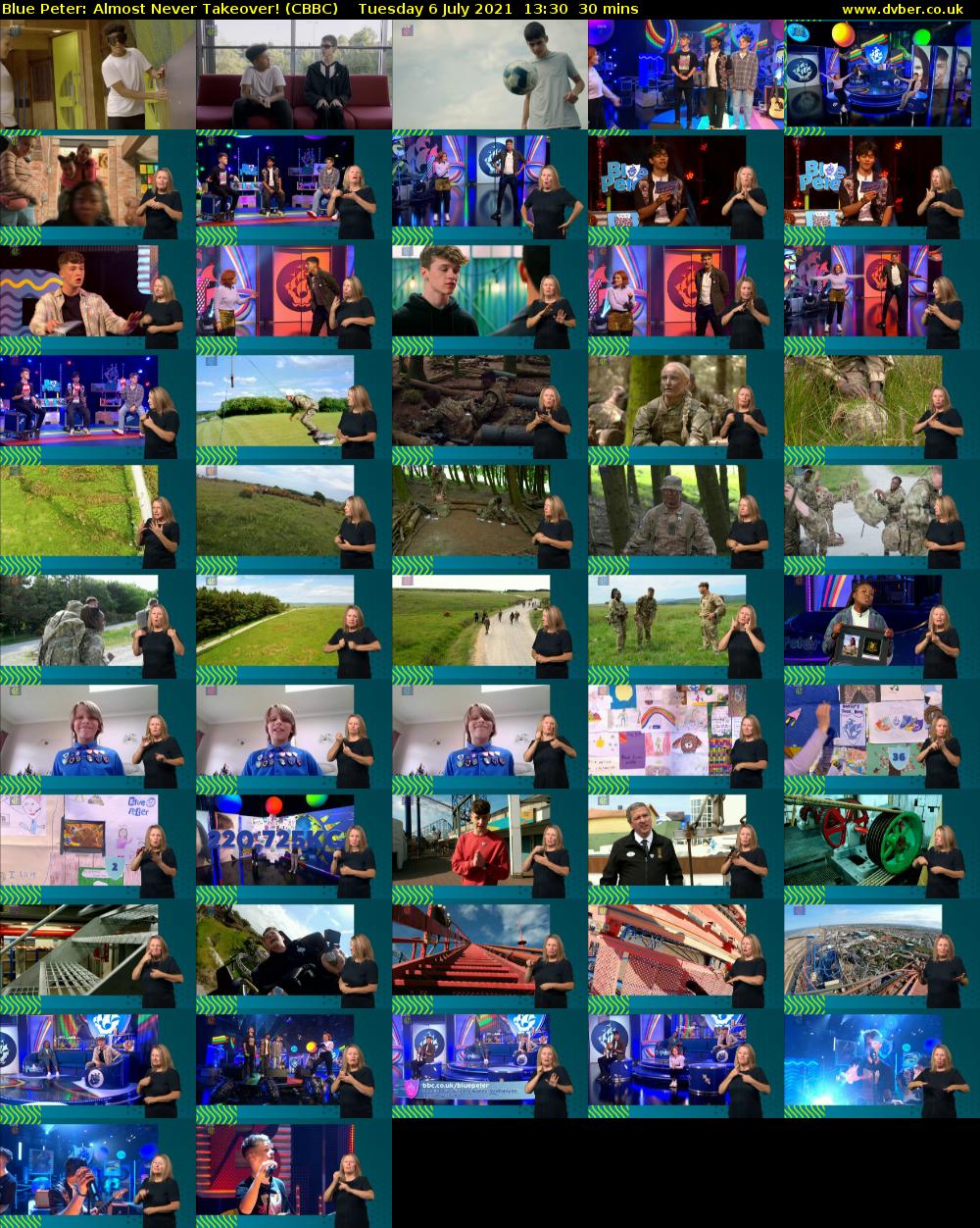Blue Peter: Almost Never Takeover! (CBBC) Tuesday 6 July 2021 13:30 - 14:00