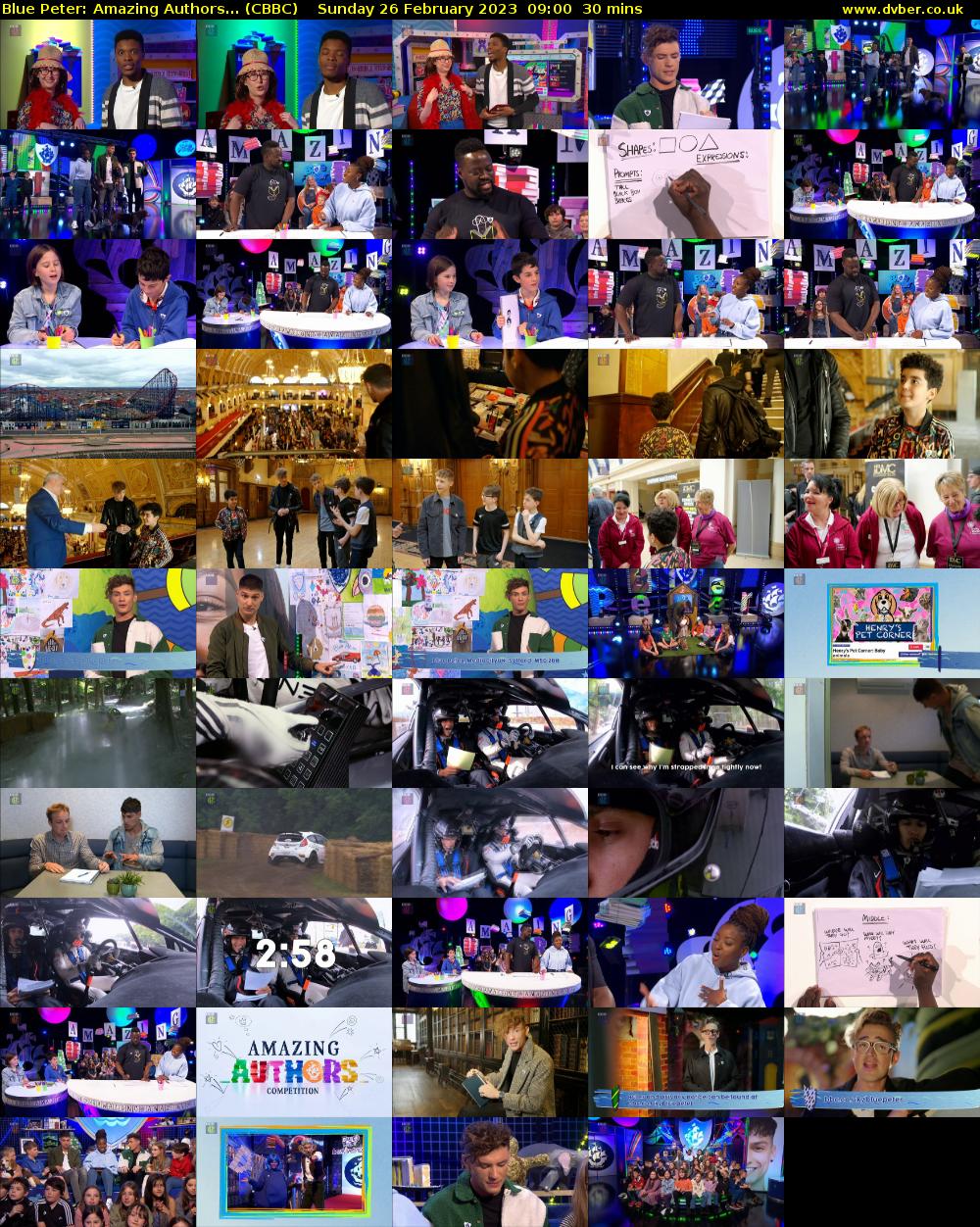 Blue Peter: Amazing Authors... (CBBC) Sunday 26 February 2023 09:00 - 09:30