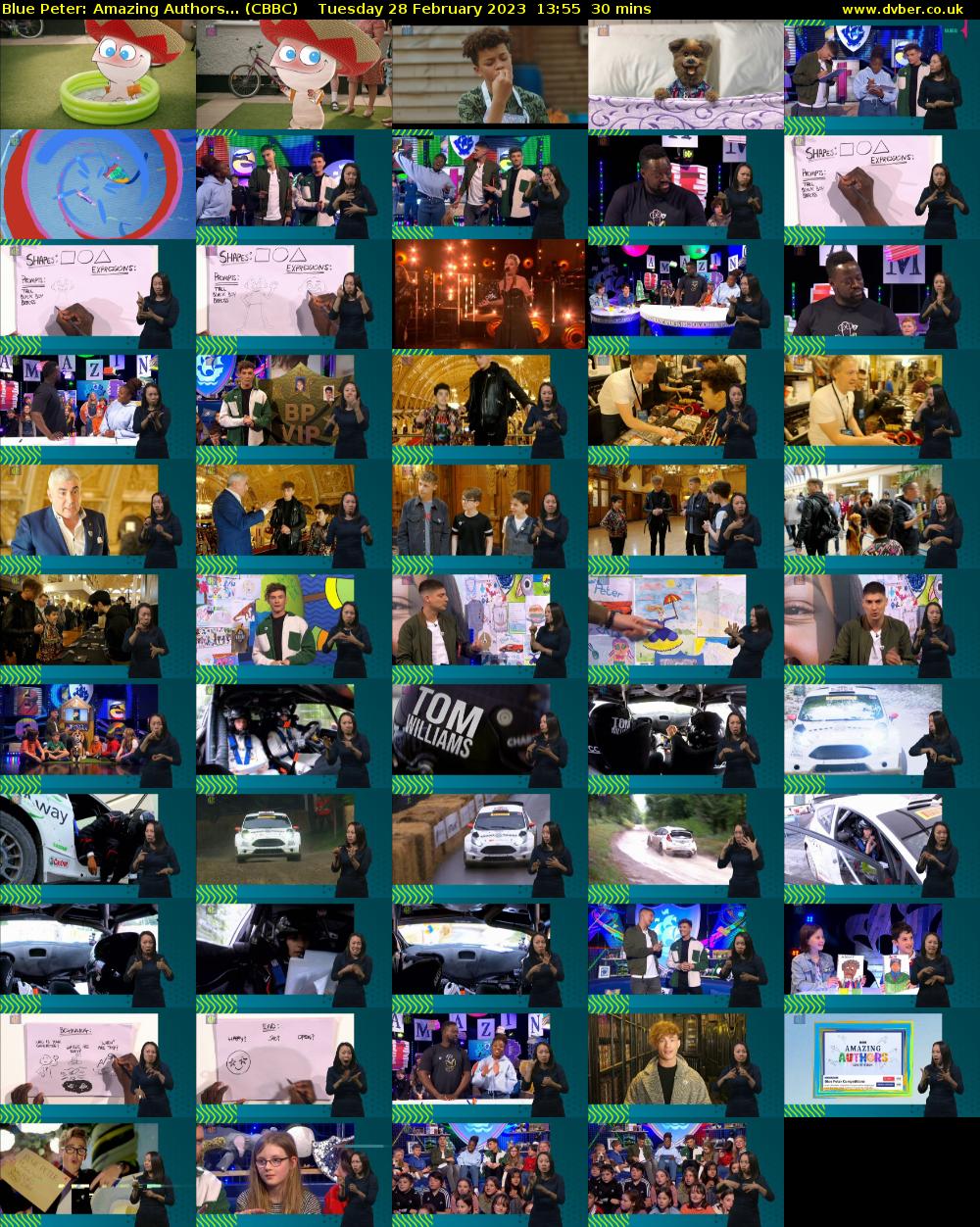 Blue Peter: Amazing Authors... (CBBC) Tuesday 28 February 2023 13:55 - 14:25
