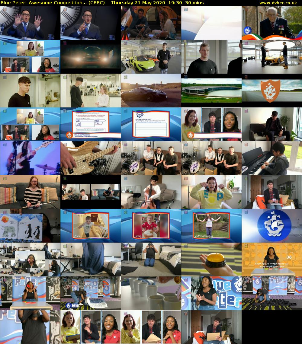 Blue Peter: Awesome Competition... (CBBC) Thursday 21 May 2020 19:30 - 20:00