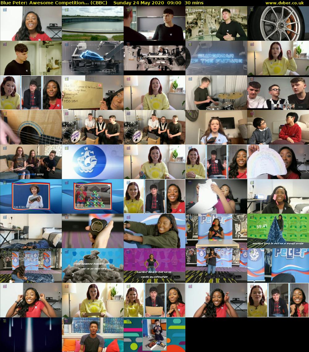 Blue Peter: Awesome Competition... (CBBC) Sunday 24 May 2020 09:00 - 09:30