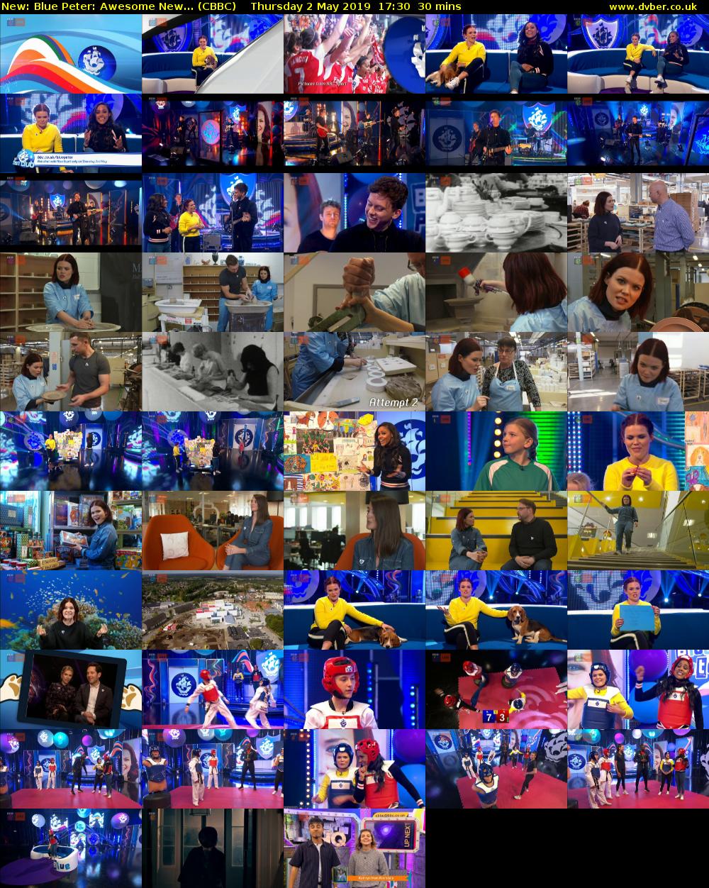 Blue Peter: Awesome New... (CBBC) Thursday 2 May 2019 17:30 - 18:00