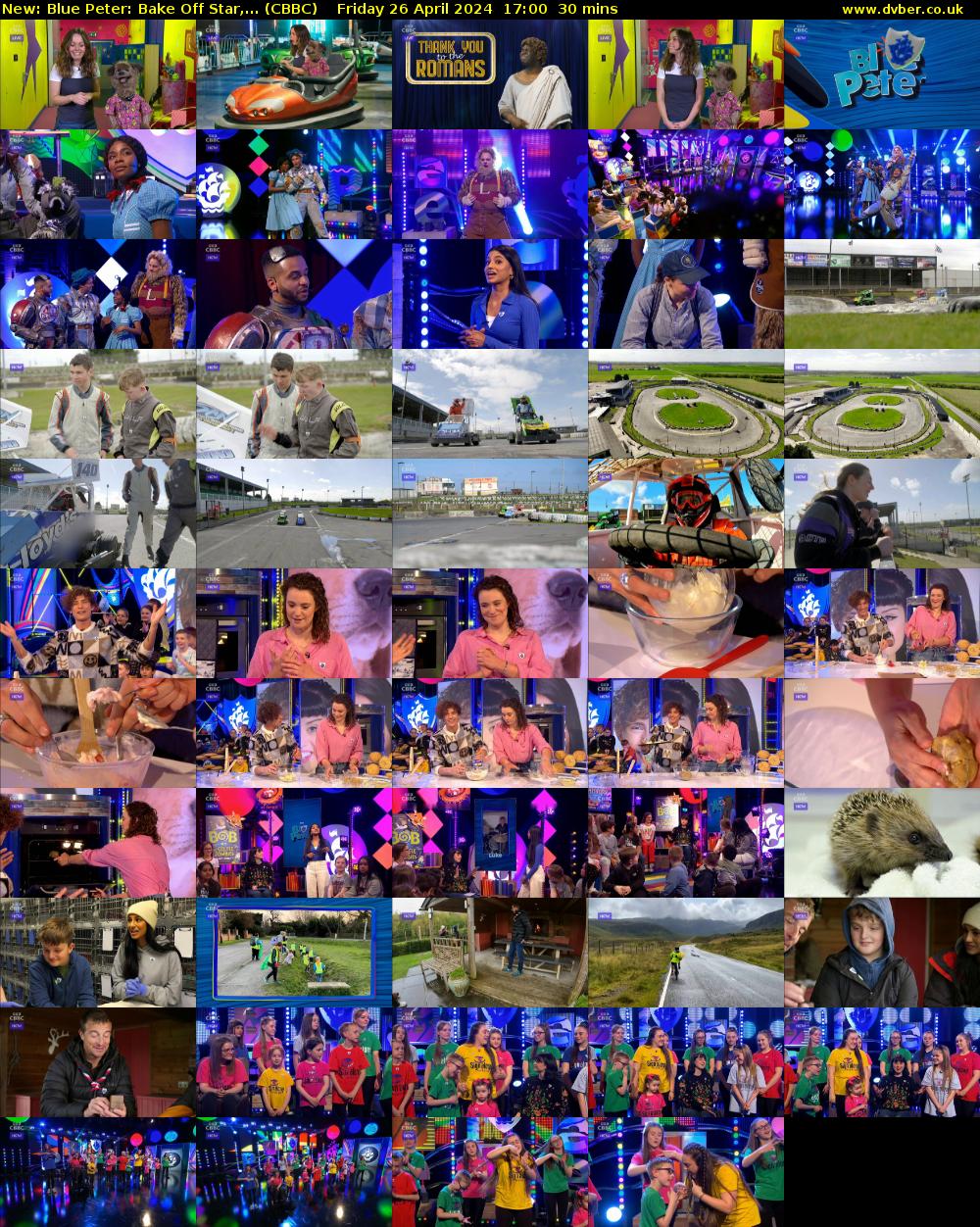 Blue Peter: Bake Off Star,... (CBBC) Friday 26 April 2024 17:00 - 17:30