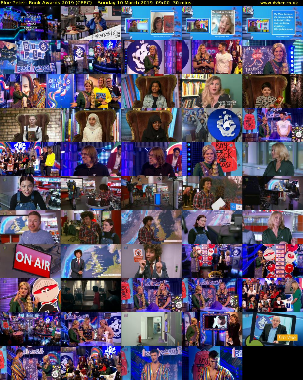 Blue Peter: Book Awards 2019 (CBBC) Sunday 10 March 2019 09:00 - 09:30
