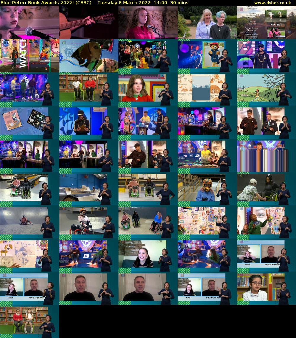 Blue Peter: Book Awards 2022! (CBBC) Tuesday 8 March 2022 14:00 - 14:30