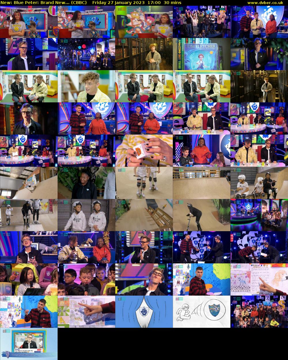 Blue Peter: Brand New... (CBBC) Friday 27 January 2023 17:00 - 17:30