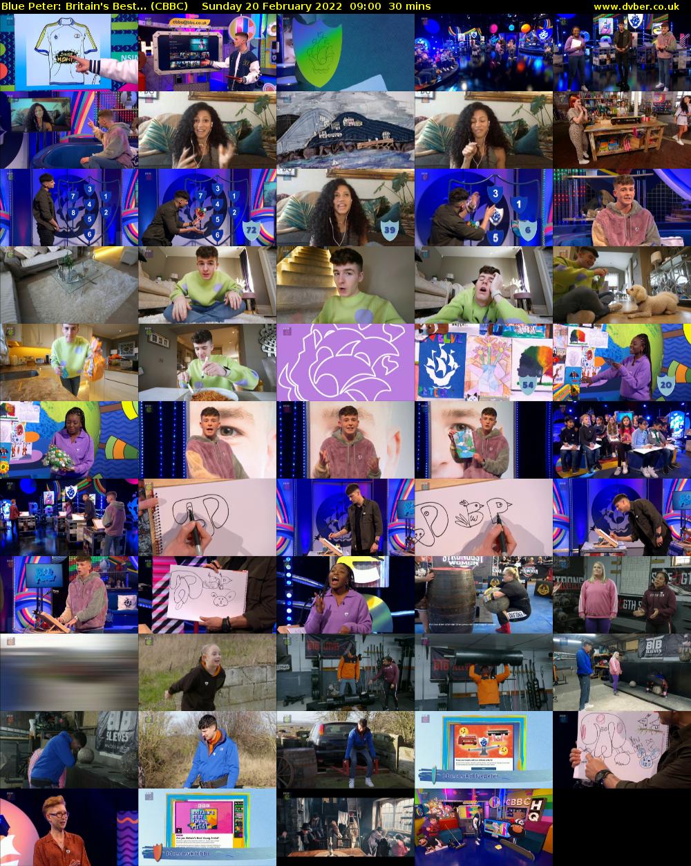 Blue Peter: Britain's Best... (CBBC) Sunday 20 February 2022 09:00 - 09:30