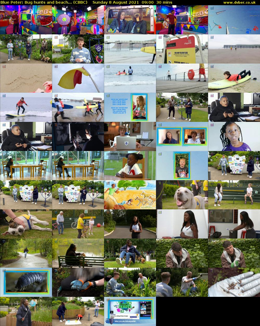 Blue Peter: Bug hunts and beach... (CBBC) Sunday 8 August 2021 09:00 - 09:30