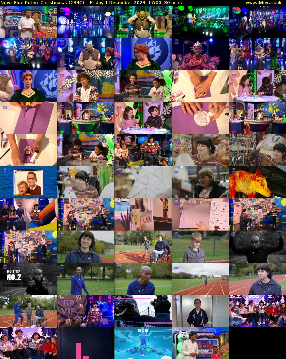 Blue Peter: Christmas... (CBBC) Friday 1 December 2023 17:00 - 17:30