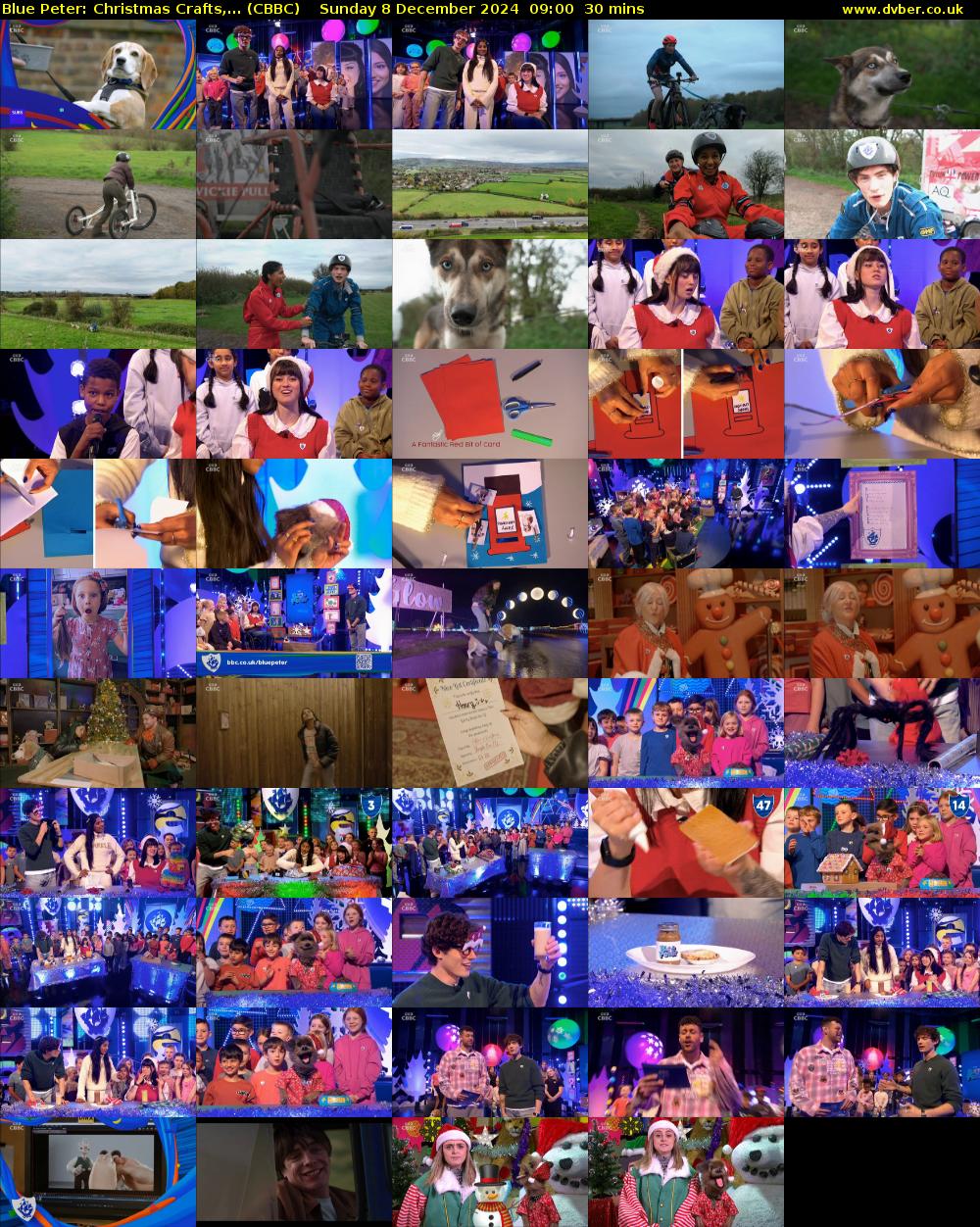 Blue Peter: Christmas Crafts,... (CBBC) Sunday 8 December 2024 09:00 - 09:30