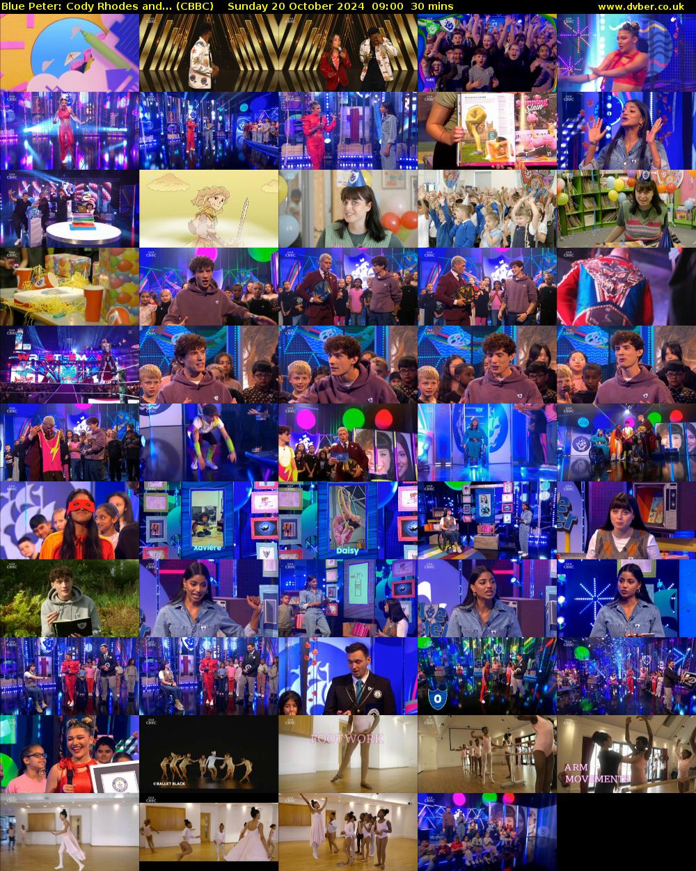 Blue Peter: Cody Rhodes and... (CBBC) Sunday 20 October 2024 09:00 - 09:30