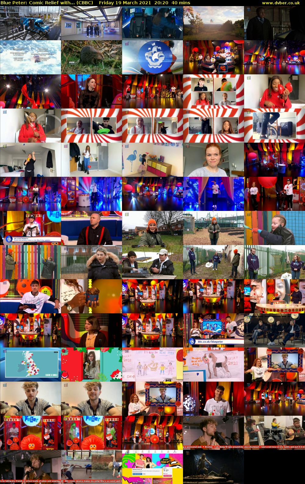 Blue Peter: Comic Relief with... (CBBC) Friday 19 March 2021 20:20 - 21:00