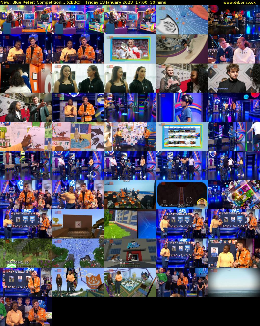 Blue Peter: Competition... (CBBC) Friday 13 January 2023 17:00 - 17:30