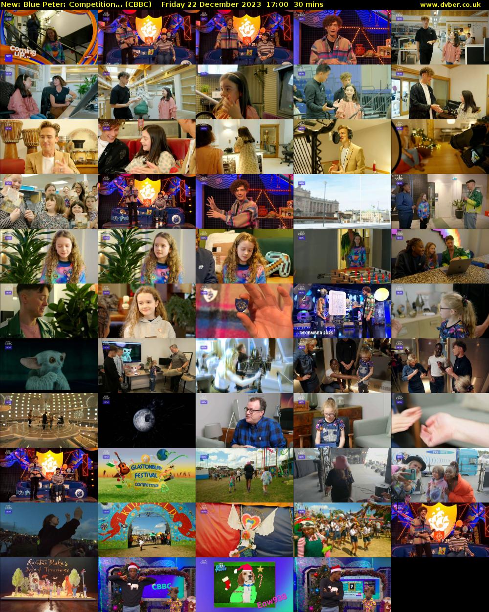 Blue Peter: Competition... (CBBC) Friday 22 December 2023 17:00 - 17:30