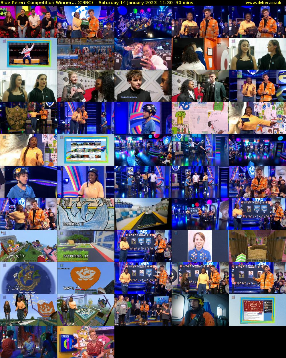 Blue Peter: Competition Winner... (CBBC) Saturday 14 January 2023 11:30 - 12:00