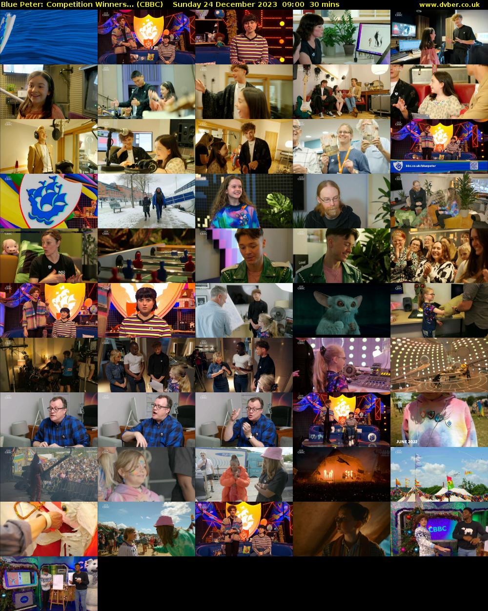 Blue Peter: Competition Winners... (CBBC) Sunday 24 December 2023 09:00 - 09:30