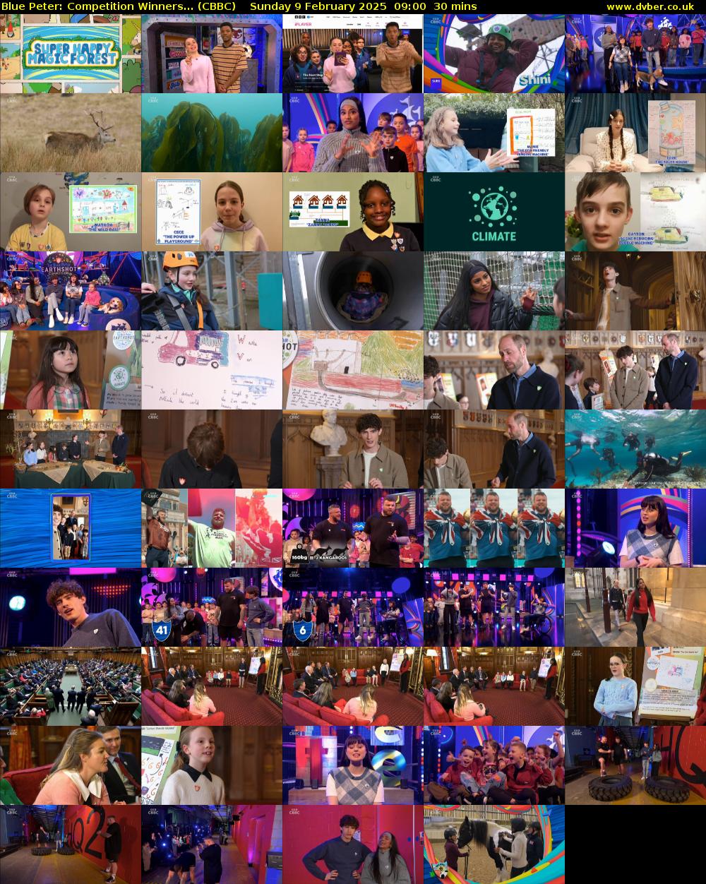 Blue Peter: Competition Winners... (CBBC) Sunday 9 February 2025 09:00 - 09:30