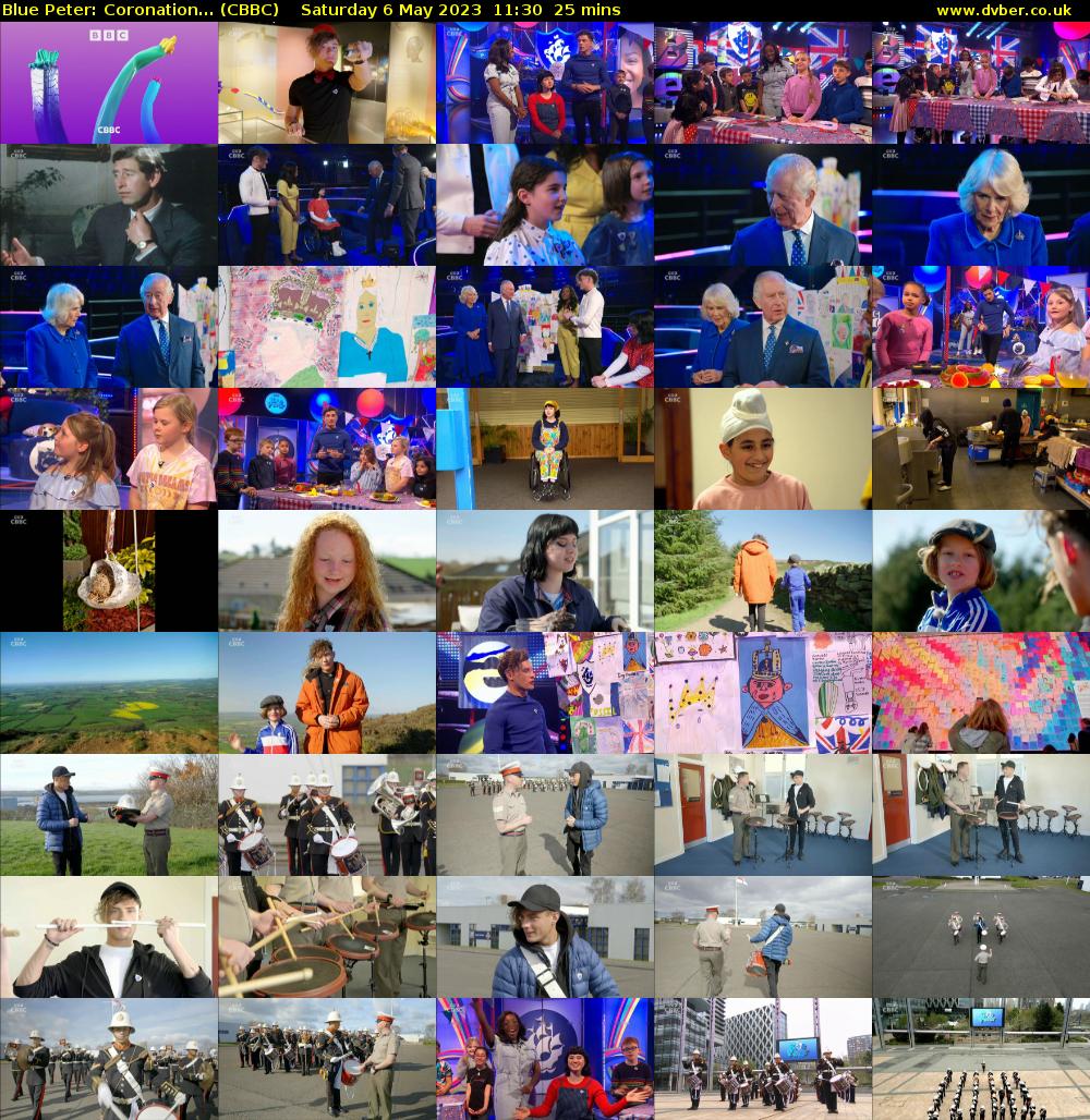 Blue Peter: Coronation... (CBBC) Saturday 6 May 2023 11:30 - 11:55