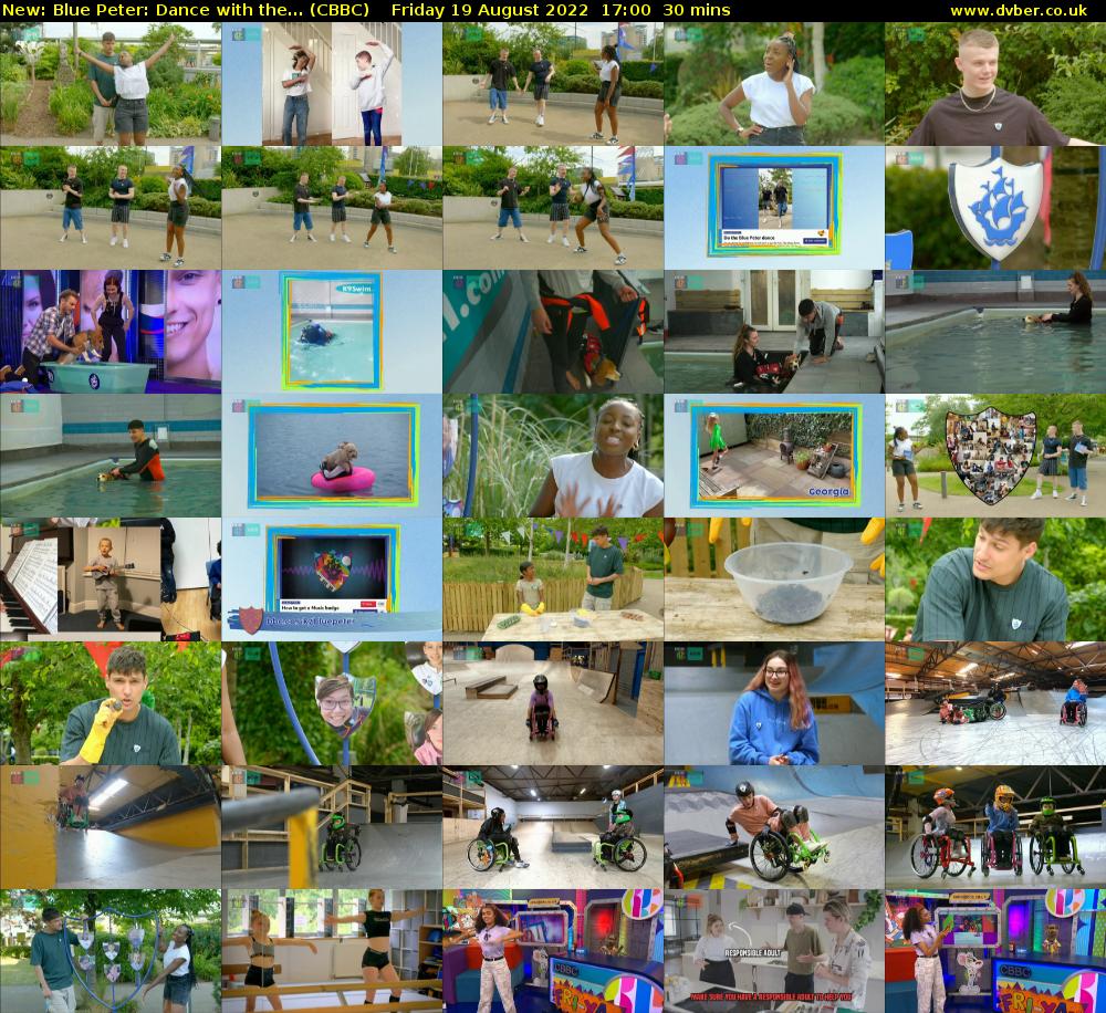 Blue Peter: Dance with the... (CBBC) Friday 19 August 2022 17:00 - 17:30