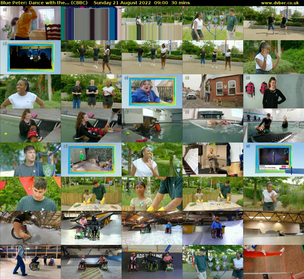Blue Peter: Dance with the... (CBBC) Sunday 21 August 2022 09:00 - 09:30