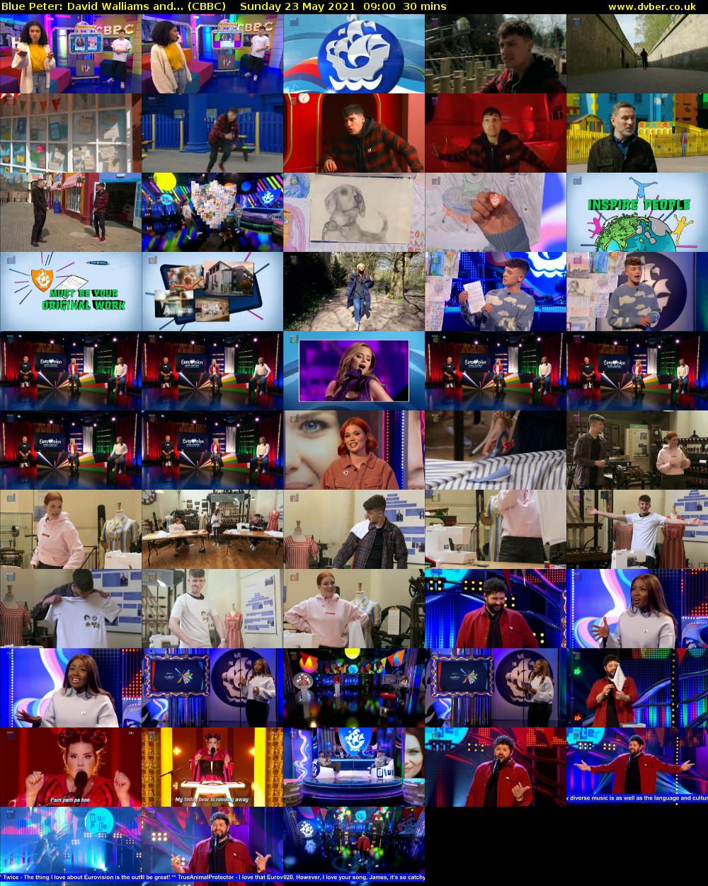 Blue Peter: David Walliams and... (CBBC) Sunday 23 May 2021 09:00 - 09:30