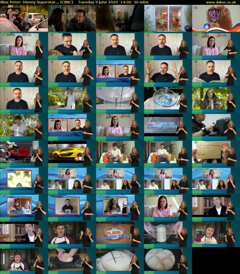 Blue Peter: Disney Superstar... (CBBC) Tuesday 9 June 2020 14:00 - 14:30