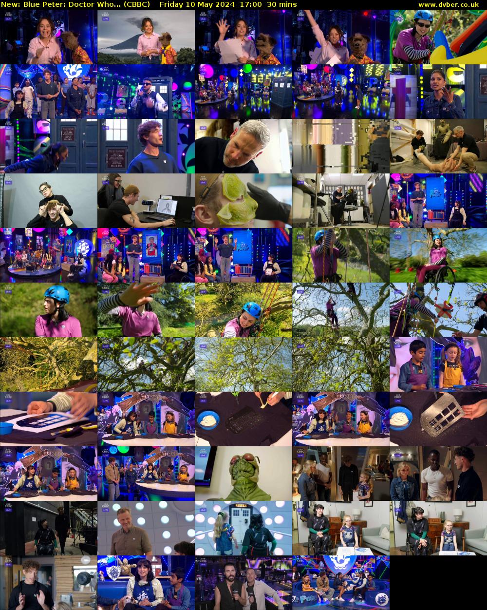 Blue Peter: Doctor Who... (CBBC) Friday 10 May 2024 17:00 - 17:30