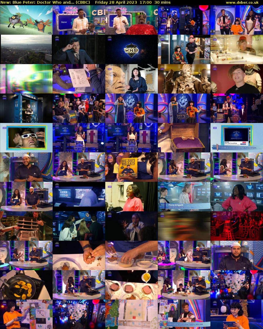 Blue Peter: Doctor Who and... (CBBC) Friday 28 April 2023 17:00 - 17:30