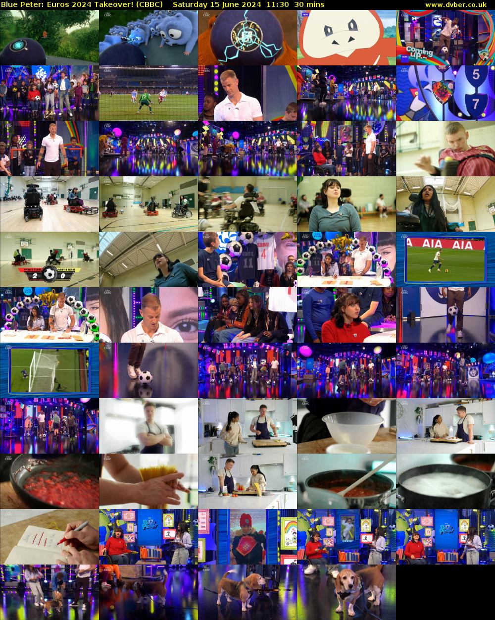 Blue Peter: Euros 2024 Takeover! (CBBC) Saturday 15 June 2024 11:30 - 12:00