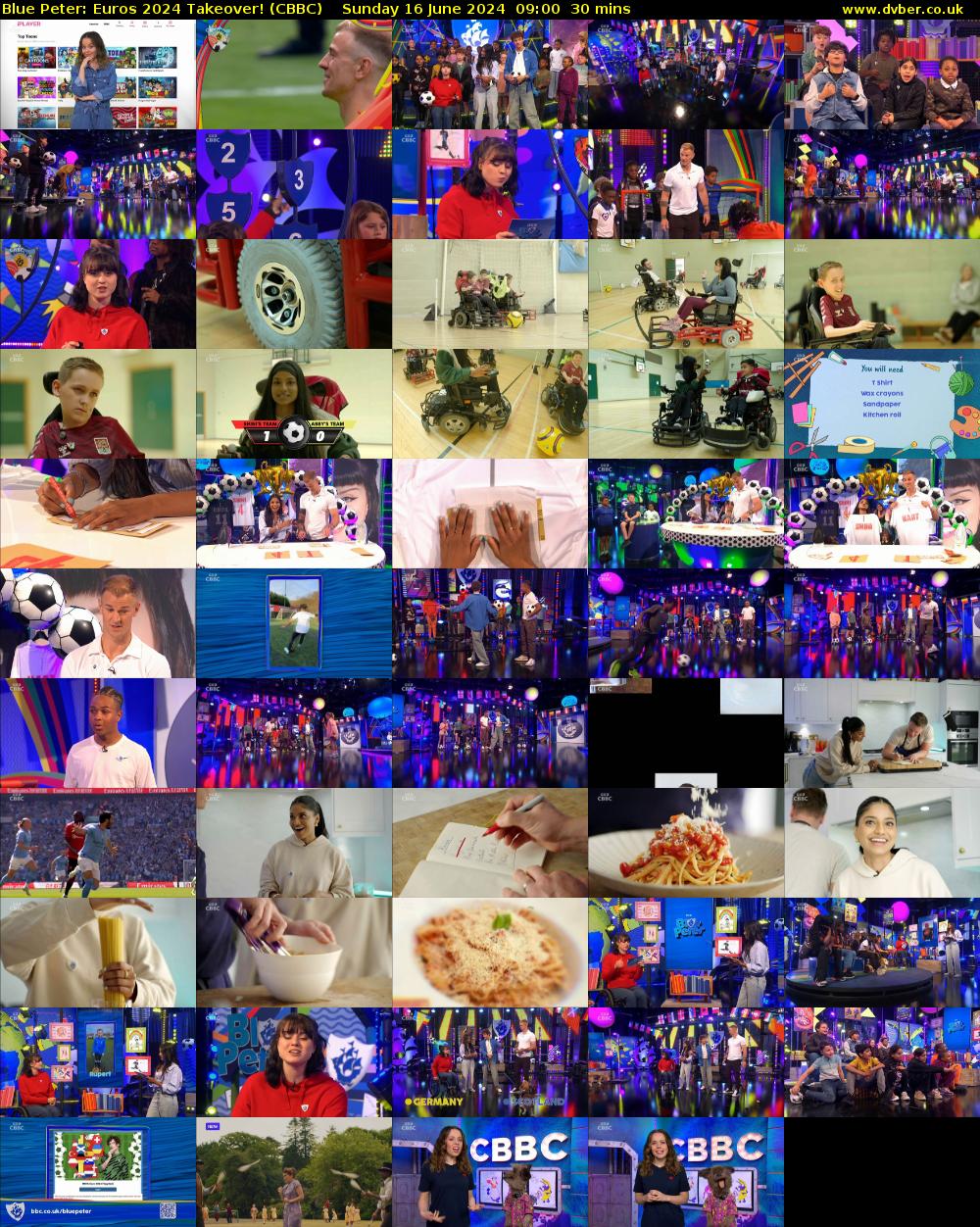 Blue Peter: Euros 2024 Takeover! (CBBC) Sunday 16 June 2024 09:00 - 09:30