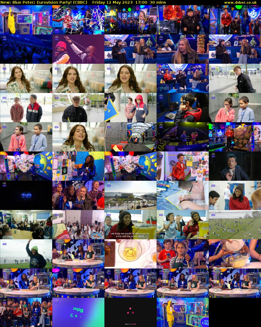 Blue Peter: Eurovision Party! (CBBC) Friday 12 May 2023 17:00 - 17:30
