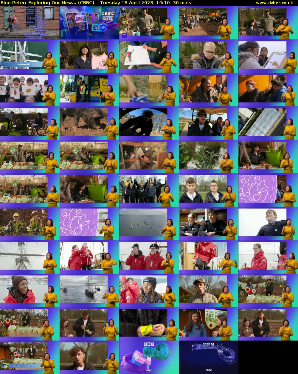 Blue Peter: Exploring Our New... (CBBC) Tuesday 18 April 2023 14:10 - 14:40