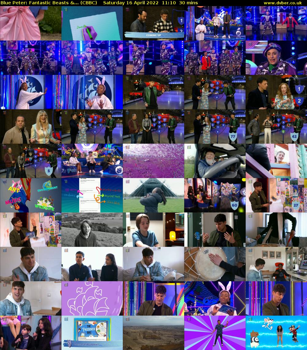Blue Peter: Fantastic Beasts &... (CBBC) Saturday 16 April 2022 11:10 - 11:40