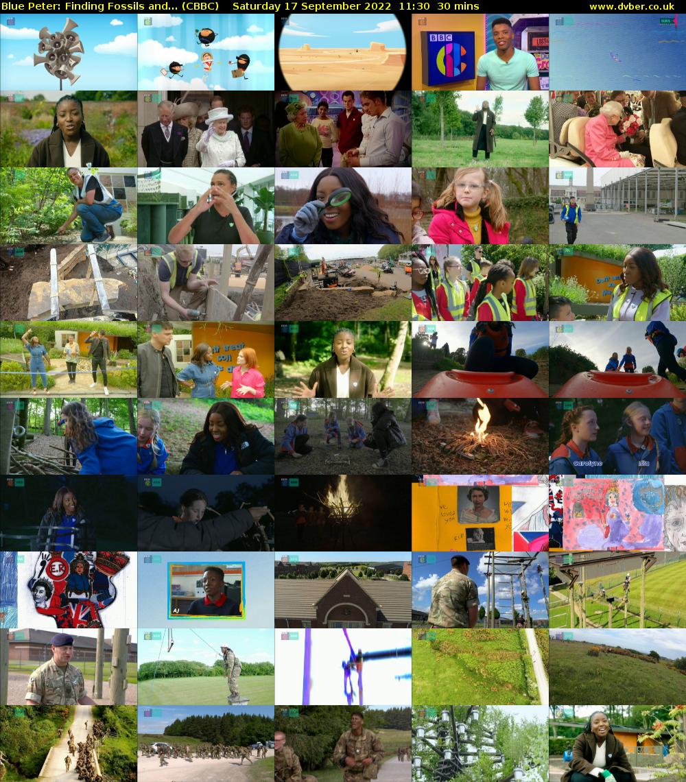 Blue Peter: Finding Fossils and... (CBBC) Saturday 17 September 2022 11:30 - 12:00