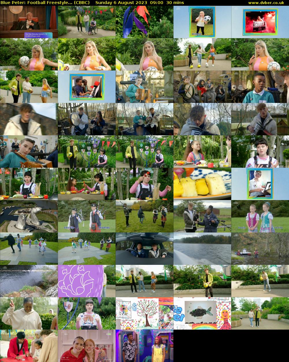 Blue Peter: Football Freestyle... (CBBC) Sunday 6 August 2023 09:00 - 09:30