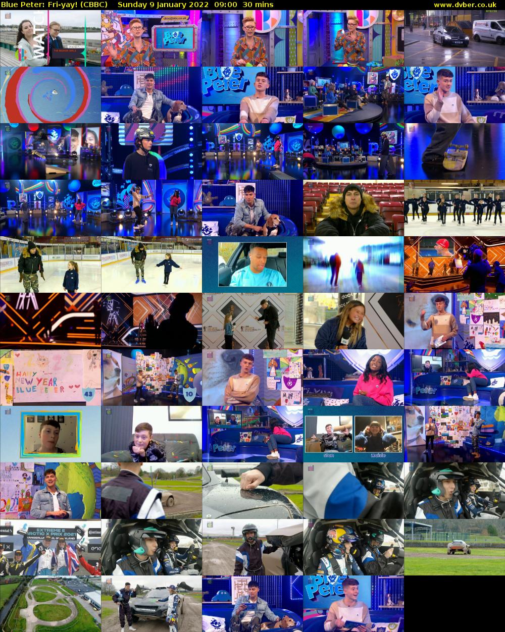 Blue Peter: Fri-yay! (CBBC) Sunday 9 January 2022 09:00 - 09:30