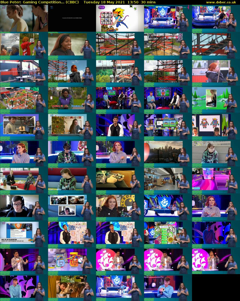 Blue Peter: Gaming Competition... (CBBC) Tuesday 18 May 2021 13:50 - 14:20