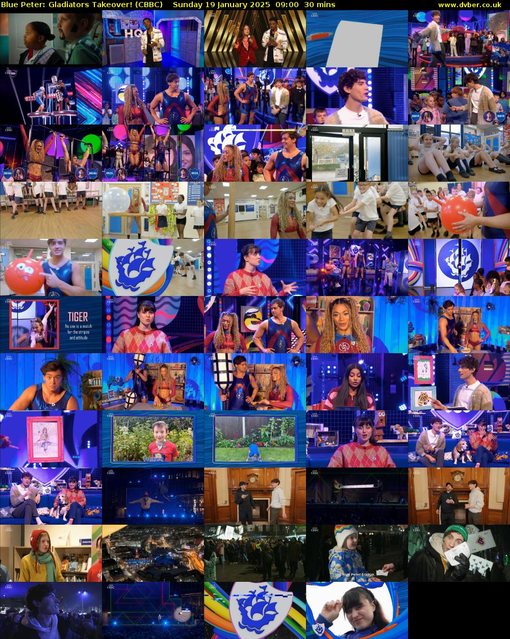 Blue Peter: Gladiators Takeover! (CBBC) Sunday 19 January 2025 09:00 - 09:30