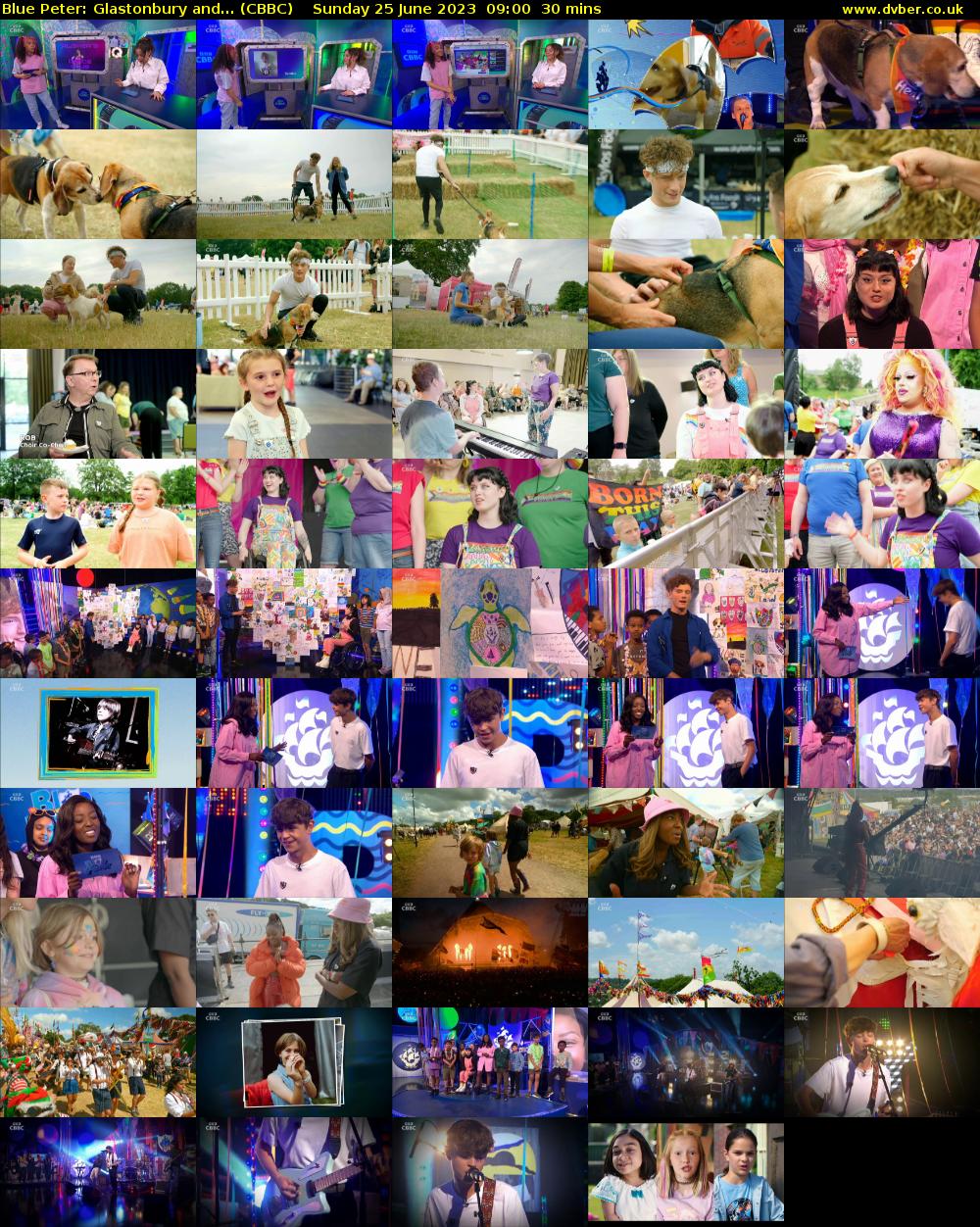 Blue Peter: Glastonbury and... (CBBC) Sunday 25 June 2023 09:00 - 09:30