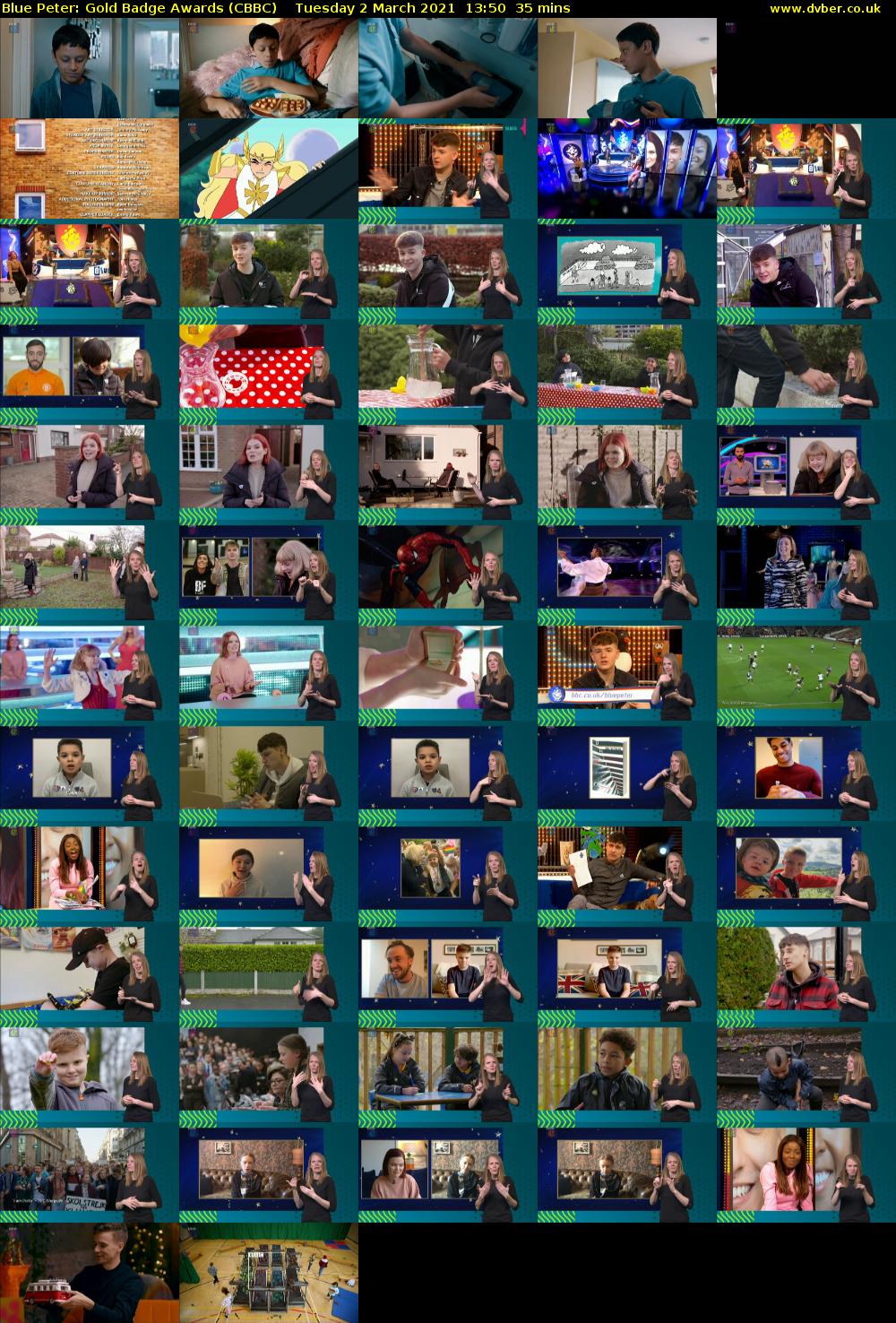 Blue Peter: Gold Badge Awards (CBBC) Tuesday 2 March 2021 13:50 - 14:25