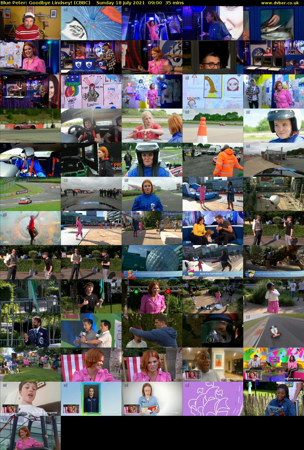 Blue Peter: Goodbye Lindsey! (CBBC) Sunday 18 July 2021 09:00 - 09:35